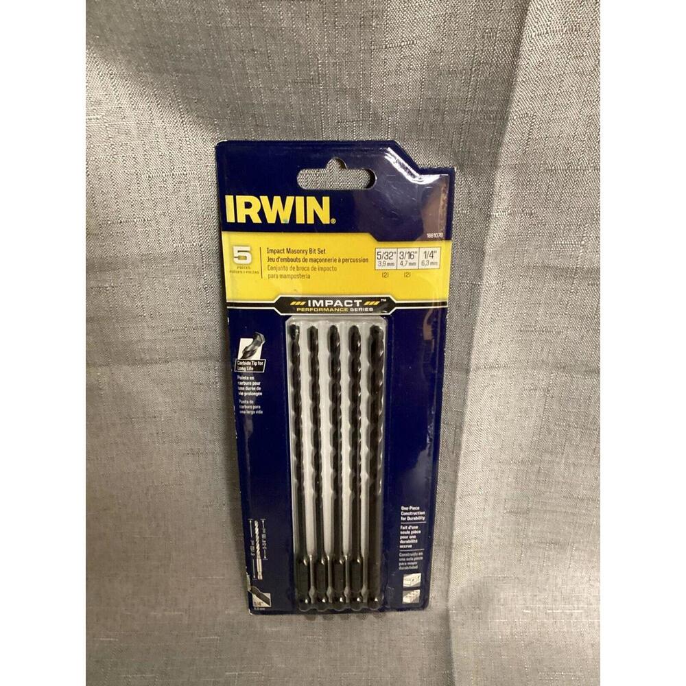 IRWIN IMPACT MASONARY BIT SET